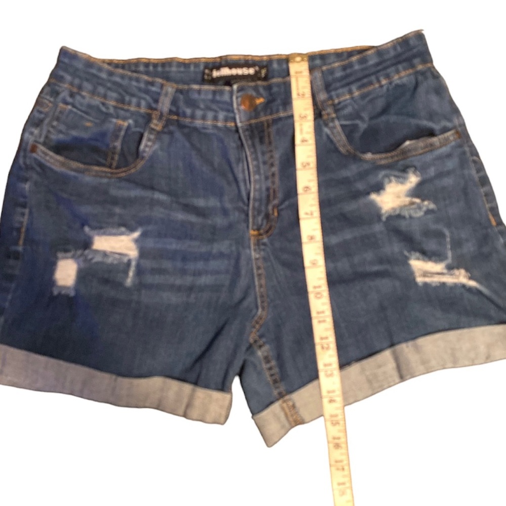 ****No Longer Available**** Dollhouse Dylan Distressed Jeans Shorts - Picture 13 of 14